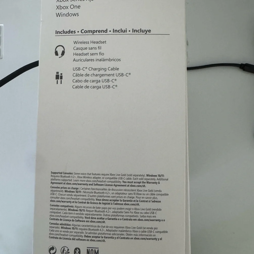 Microsoft Wireless Headset in Black with Green Accents